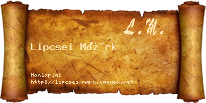 Lipcsei Márk névjegykártya